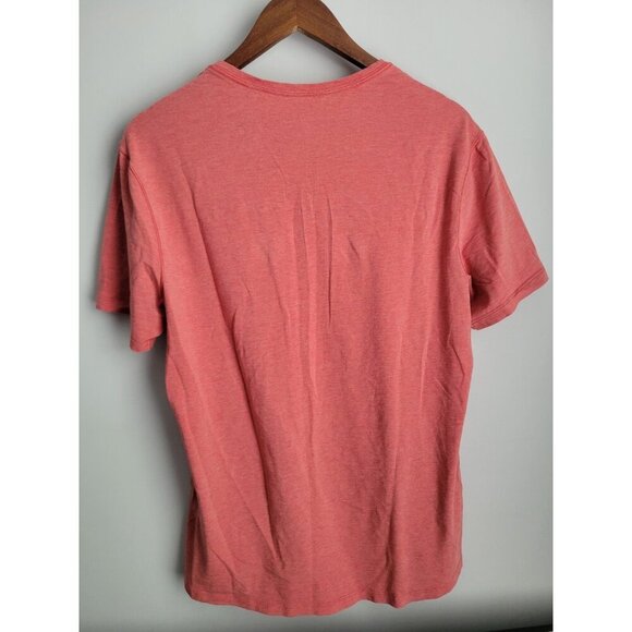Lululemon Shirt Men's Medium 5 Year Basic Tee Red Gym Crewneck Cotton Lyocell - Picture 3 of 3